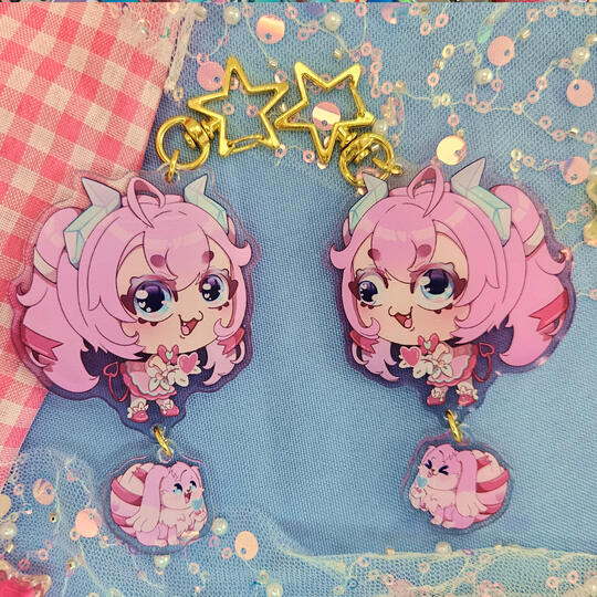 Chaveiro Vtuber Chibidoki
